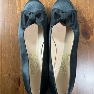 Salvatore Ferragamo Women's Black Bow Shoes